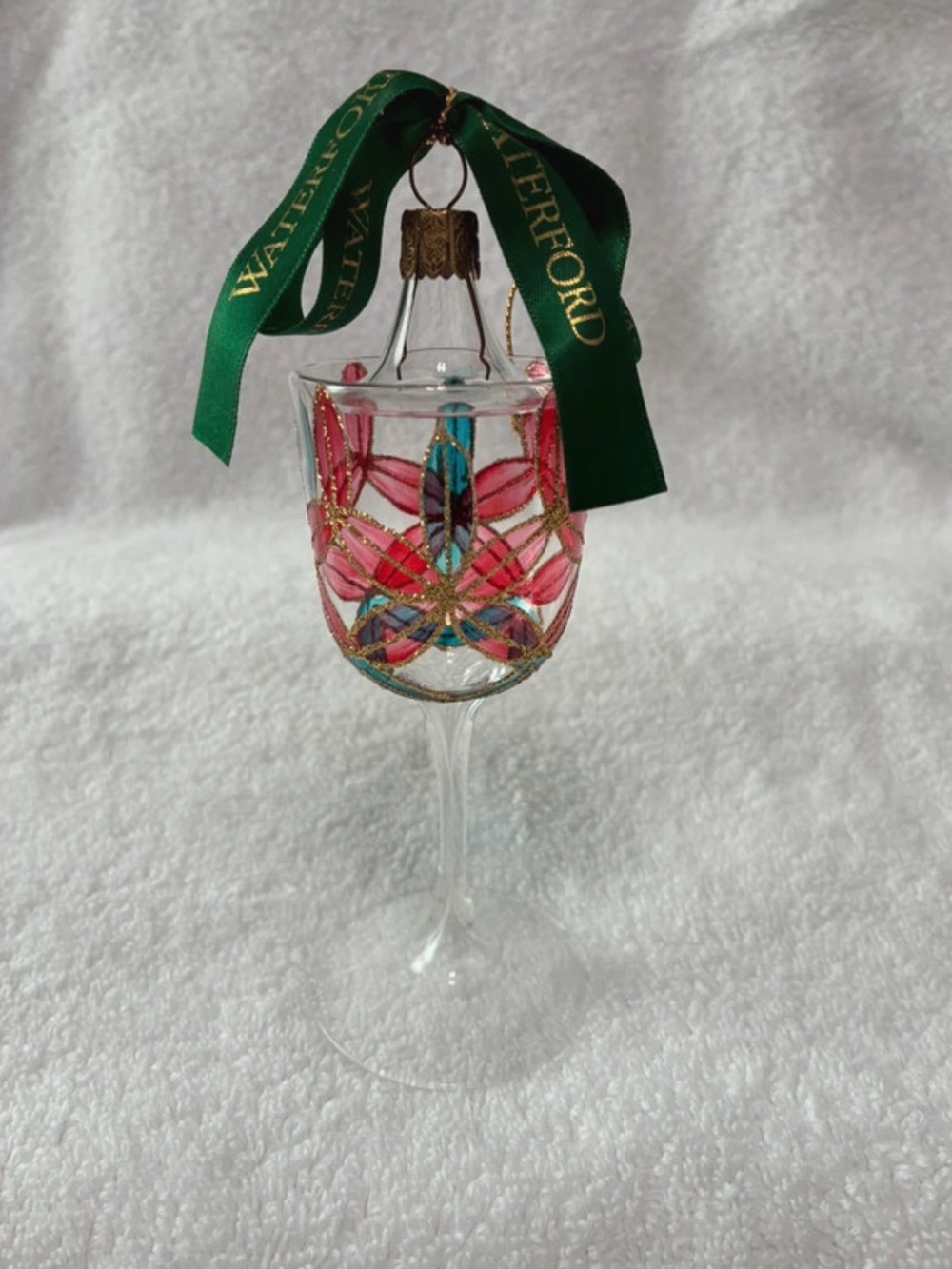 Waterford Holiday Heirlooms "New Year's Toast 2000-2001" Champagne/Wine Glass O